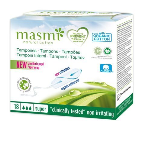 MASMI Natural Cotton - Bio Tampons - Super 18 Stk.