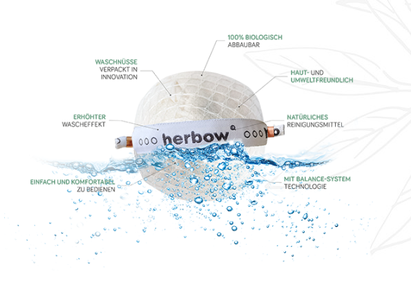 HERBOW - Waschnuss Waschball 5 Waschgänge