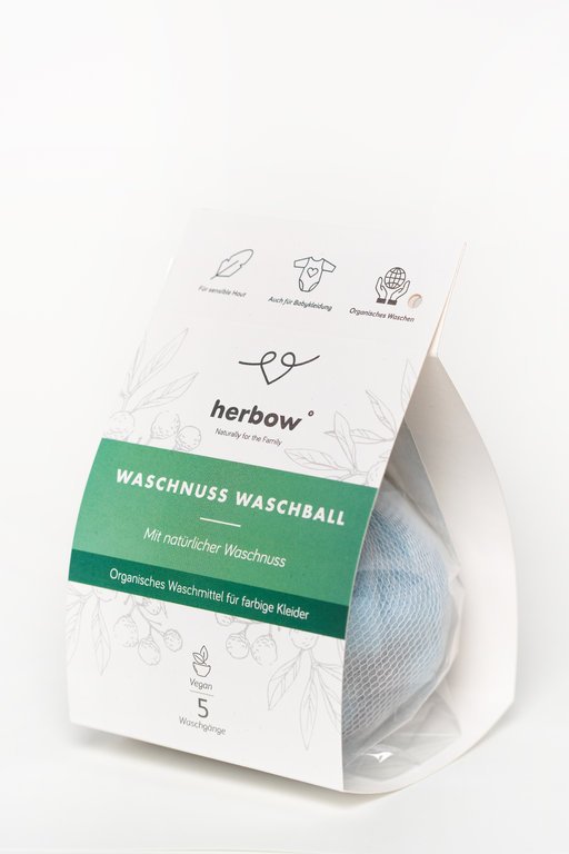 HERBOW - Waschnuss Waschball 5 Waschgänge